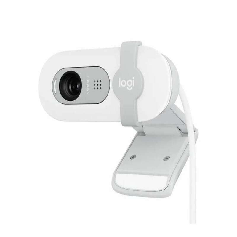 Logitech Brio 100 FHD 1080P Webcam - Off White - كاميرا